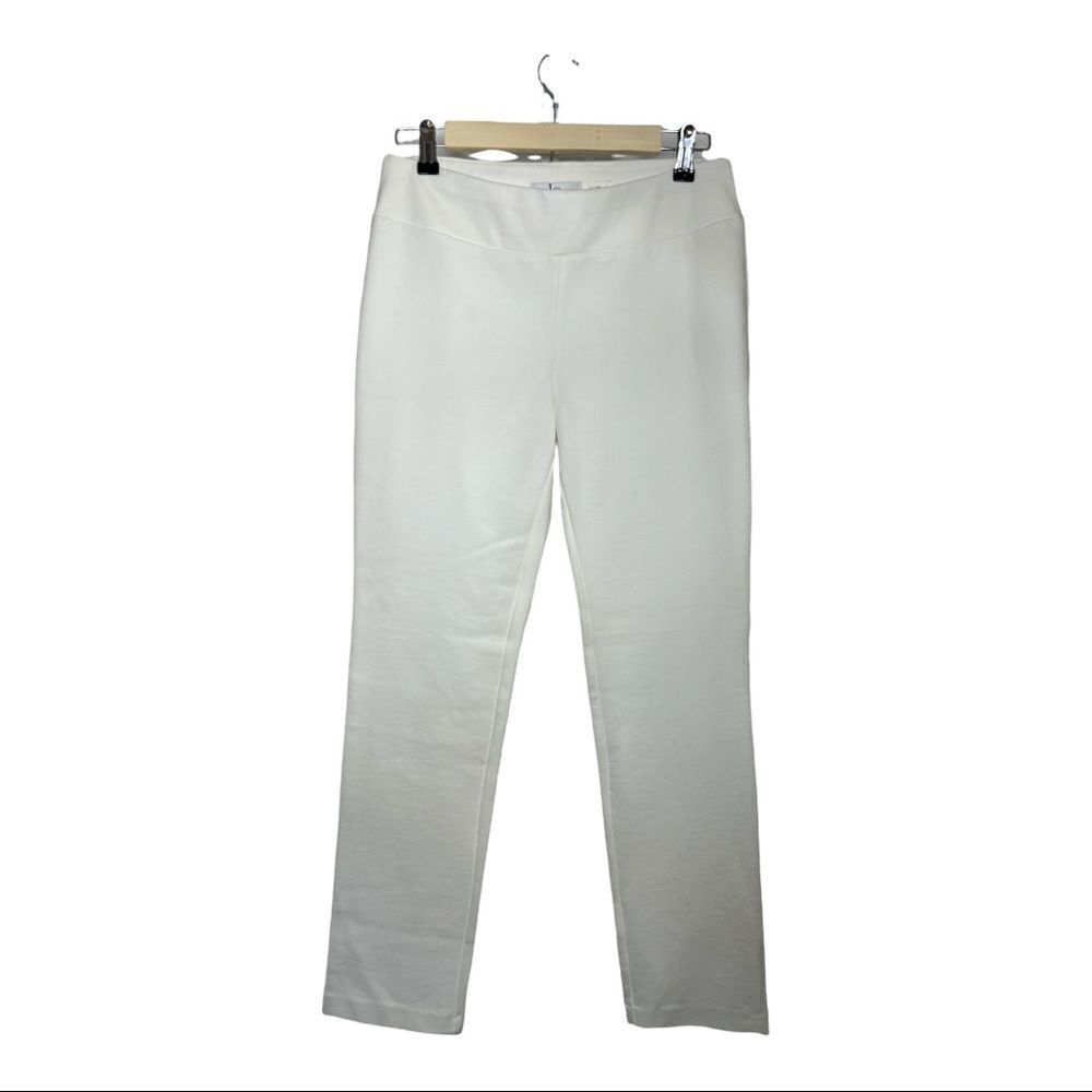LENA GABRIELLE Women's Straight Leg Ponte Pants Off White Size 8